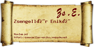 Zsengellér Enikő névjegykártya